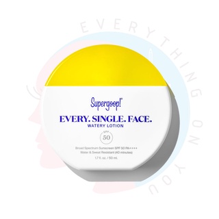 ลด 18% {โค้ด 8MZCRVW} [พร้อมส่ง] Supergoop! Every Single Face SPR-Shield Watery Lotion Sunscreen SPF50 PA++++ 50 ml