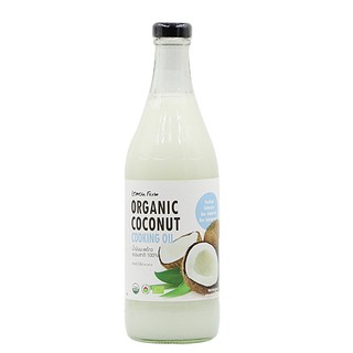 น้ำมันมะพร้าวอินทรีย์ธรรมชาติ 100% 750ml. Organic Coconut Cooking Oil