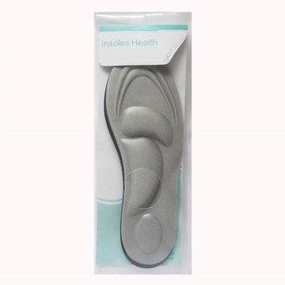 แผ่นรองเท้าเพื่อสุขภาพ บรรเทาอาการเจ็บเท้า Insoles Health ญ เบอร์ 36 – 40 (สีเทา)