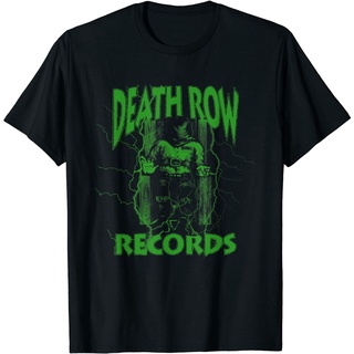 เสื้อยืด พิมพ์ลาย Death Row Records Electric Neon Green แบบตลก สําหรับผู้ชาย