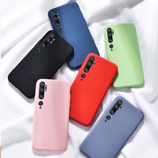 TPU Xiaomi Mi Note 10 Liquid กรณีซิลิโคน กรณี Cover Xiaomi Mi Note10 Soft Casing Mi Note 10 กรณีที่โทรศัพท์