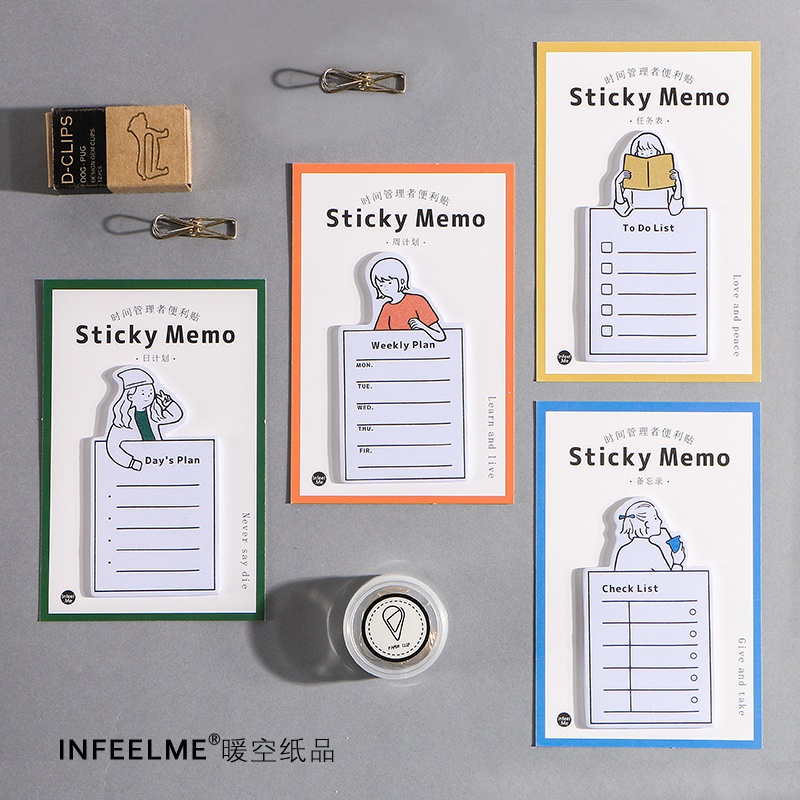 30pcs Sticky Notes กับ Do List Planner Checklist ด้วยเส้น Notepads สําหรับรายการช้อปปิ้ง Study Planner โรงเรียนอุปกรณ์สํานักงาน