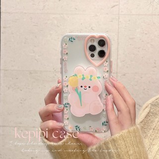 เคสไอโฟน เคสซิลิโคน 11 promax iPhone case for iPhone X XS MAX XR  7+ 8PLUS ไอริงกระต่ายมงกุฎ  TPU-S1095