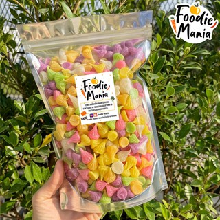 ขนมอาลัวเล็ก 6 สี 1kg หวานน้อย กรอบนอกนุ่มในอร่อยเพลิน อาลัว ขนม