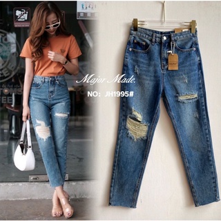 JH1995#มีS-XL#ยีนส์ทรงบอย#jeans house