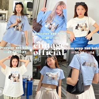 เสื้อยืดครอป Cintage♡ CT1626 It cat person a ture story by cintage628 🐈‍⬛🐈 เสื้อยืด