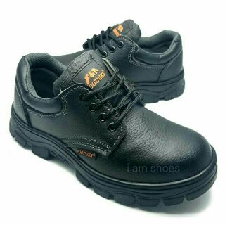 ราคารองเท้าเซฟตี้ safety shoe หัวเหล็ก C27 สีดำไซส์ 37-46