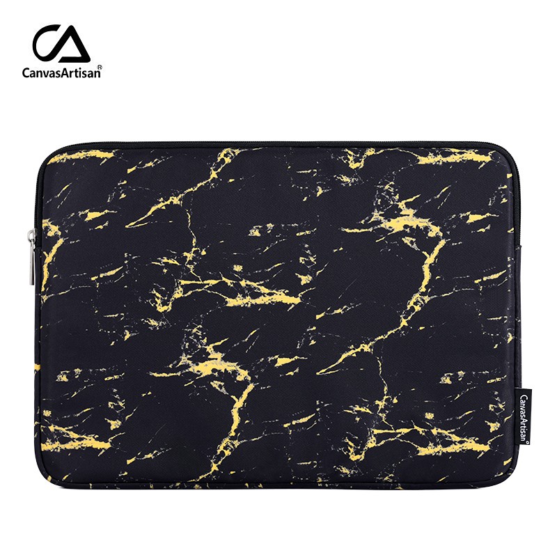 CanvasArtisan กระเป๋าผ้าใบลายหินอ่อนกันน้ําสําหรับ for Matebook Acer air pro 11/12/13/14/15/16/17 นิ้ว