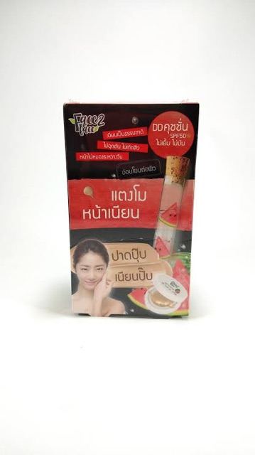 Face2Face Watermelon DD Cushion Cream เฟซ 2 เฟซ วอเตอร์เมลอน ดีดี คุชชั่น ครีม 8 กรัม - รูปที่ 2