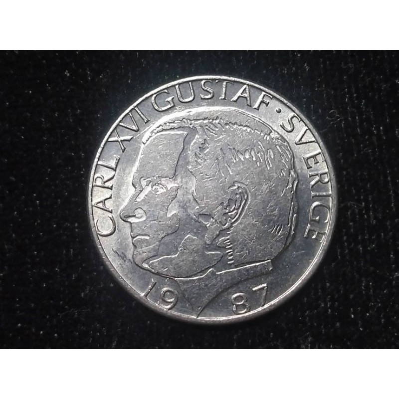 เหรียญ​ต่างประเทศ​(1287)สวีเดน​ 1987