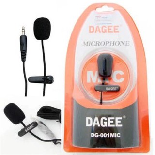 ไมค์หนีบปกเสื้อ DAGEE DG-001 Mini Clip-on Microphone (Black)