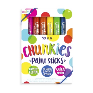 CHUNKIES Paint Sticks สีเพ้นท์แบบแท่ง 12 สี