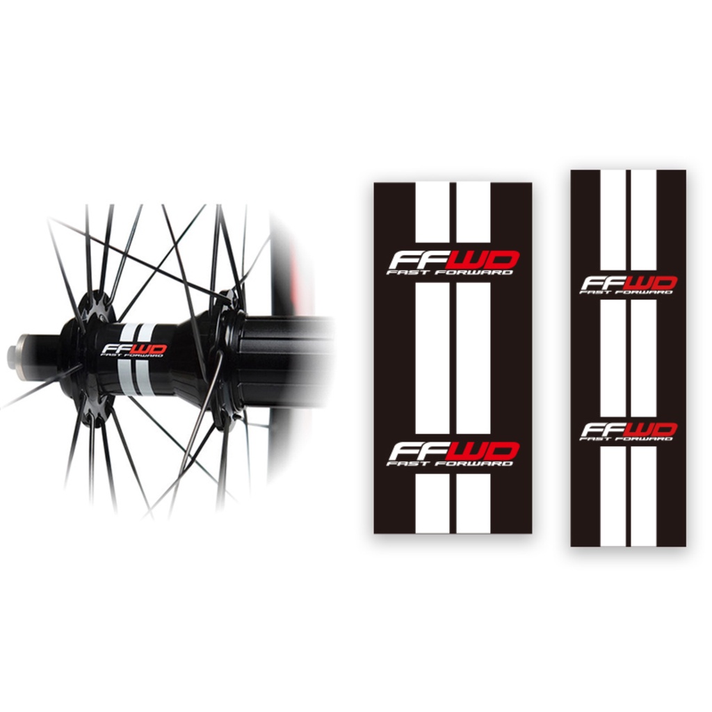 สติ๊กเกอร์รูปลอก HUB FFWD สําหรับจักรยานเสือหมอบ mtb downhill fixie