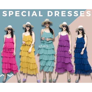 Mirrorsister’s HeaVeN 7STePs PLEAT MAXiDReSS แมกซี่เดรส ชุดเดรส เดรสสายเดี่ยว เดรสยาว เดรสไปเที่ยว เดรสไปงาน ชุดไปงาน