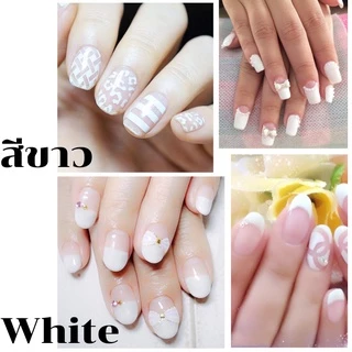 สีเจล สีทาเล็บเจล AS ขาว / ดำ 15ml ยาทาเล็บเจล AS เงา ติดทนนาน สีทาเล็บ เม็ดสีแน่น สต๊อค กทม. พร้อมส่งภายใน 1 วัน