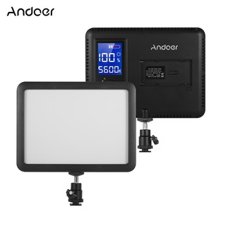 andoer ad - 112 กล้องวิดีโอ led ขนาดเล็กแบบพกพา 5500 k/3200 k cri 85+สีส้มและสีขาว