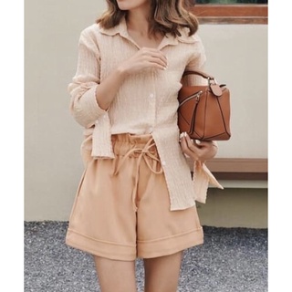 [ของใหม่] Long sleeve shirt + Ruffled waist shorts สวยน่ารักมาก!