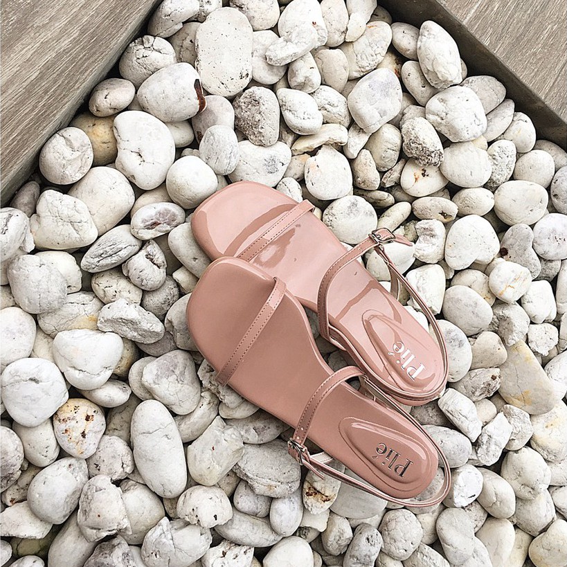 SImpliCity Sandal 2"Chunky Heels, color: Glossy Blush by Plie_official