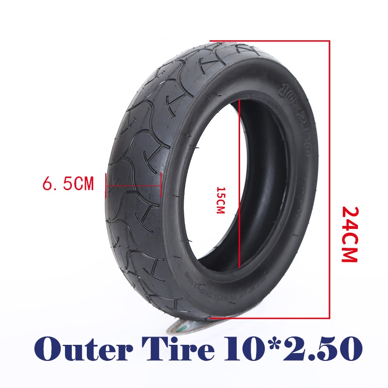 ยางใน 10 x2.50 นิ้ว ทดแทนยางเดิม 10 x 2.50 Inner tire outer tire นุ่มนวน เกาะถนน ยางใน สกู๊ตเตอร์ไฟฟ้า E-SCOOTER INT1025 - รูปที่ 2