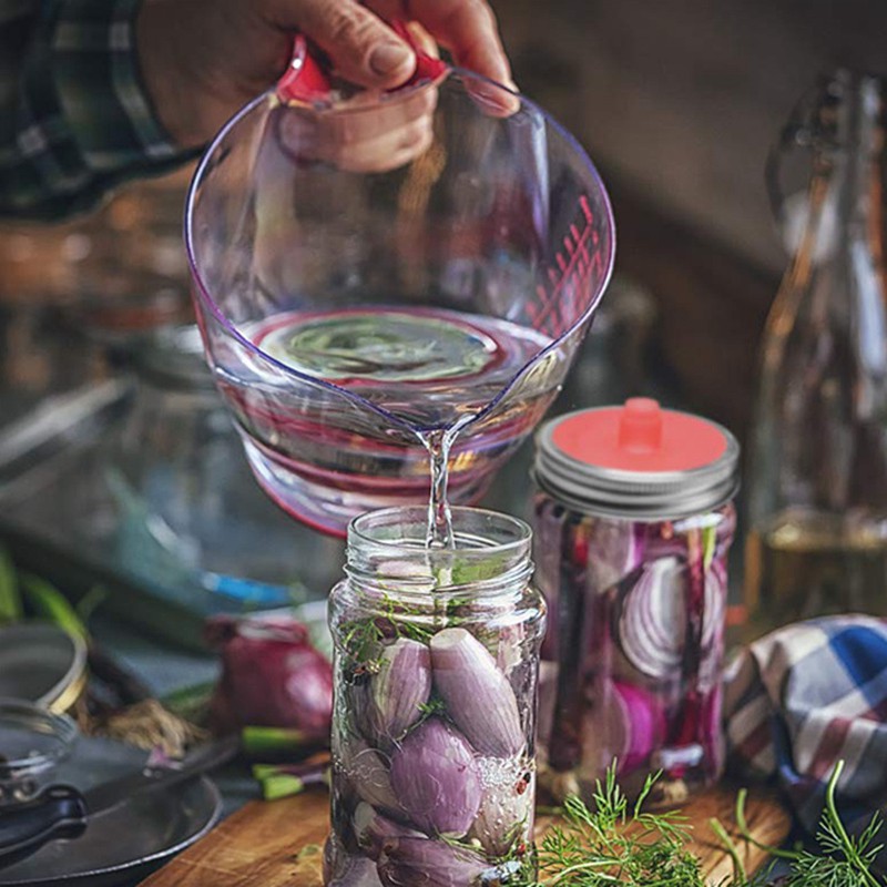 6 Waterless Airlock Fermenting Wide Mouth Mason Jar, FoodGrade