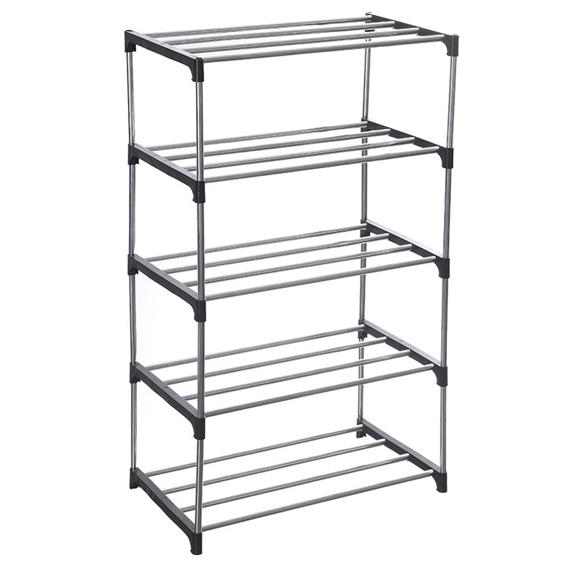 พร้อมส่ง  ชั้นเก็บรองเท้าสแตนเลส Shoe Rack ที่วางรองเท้า 5ชั้น มีให้เลือก 3 แบบ 4สี ราคา ถูกที่สุด ดีลบีเคเค แกลเลอรีภาพที่ 7