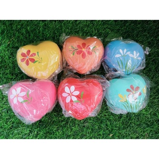 เซรามิคหัวใจ.สำหรับตกแต่งสวน บ้าน แขวนเคราฤาษี เดฟ คละสี1ชิ้น 20฿