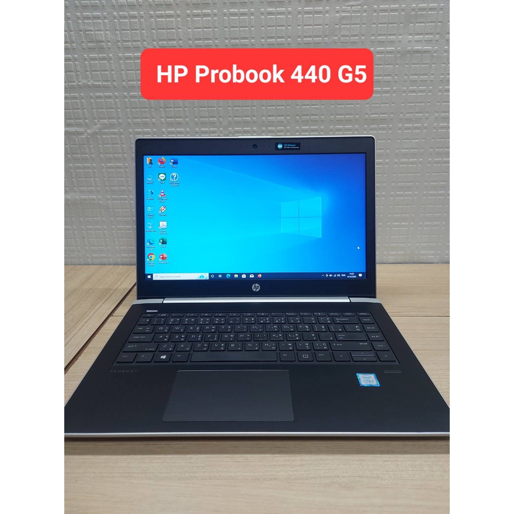 โน๊ตบุ๊ค HP Probook 440 G5 (i5 Gen8) ฮาร์ดดิส 2 ตัว# M.2 128+Sata 500 GB. พร้อมโปรแกรมใช้งาน (สินค้า