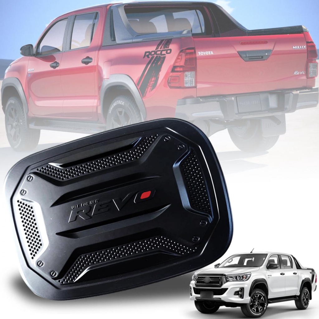 ครอบฝาถังน้ำมัน 4WD เท่านั้น รุ่น TOYOTA รีโว่ ร็อคโค่ ถังน้ำมัน โตโยต้า REVO ROCCO ปี 2015 - 2020 ส