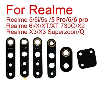 Back Rear Camera Glass Lens For OPPO Realme 5 5i 5S 6 6i X Lite XT 730G X2 X3 Superzoon Q Pro 48MP 64MP 68MP Replacement Parts