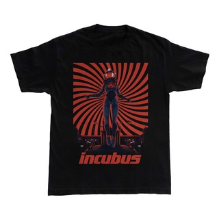 เสื้อยืดผ้าฝ้ายCOTTON เสื้อยืด พิมพ์ลาย Incubus Band Rock Live at Philadelphia สไตล์วินเทจ โอเวอร์ไซซ์S-5XL