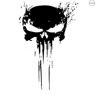 สติกเกอร์ไวนิล ลาย Punisher Skull Blood สําหรับติดตกแต่งรถยนต์ มอเตอร์ไซค์