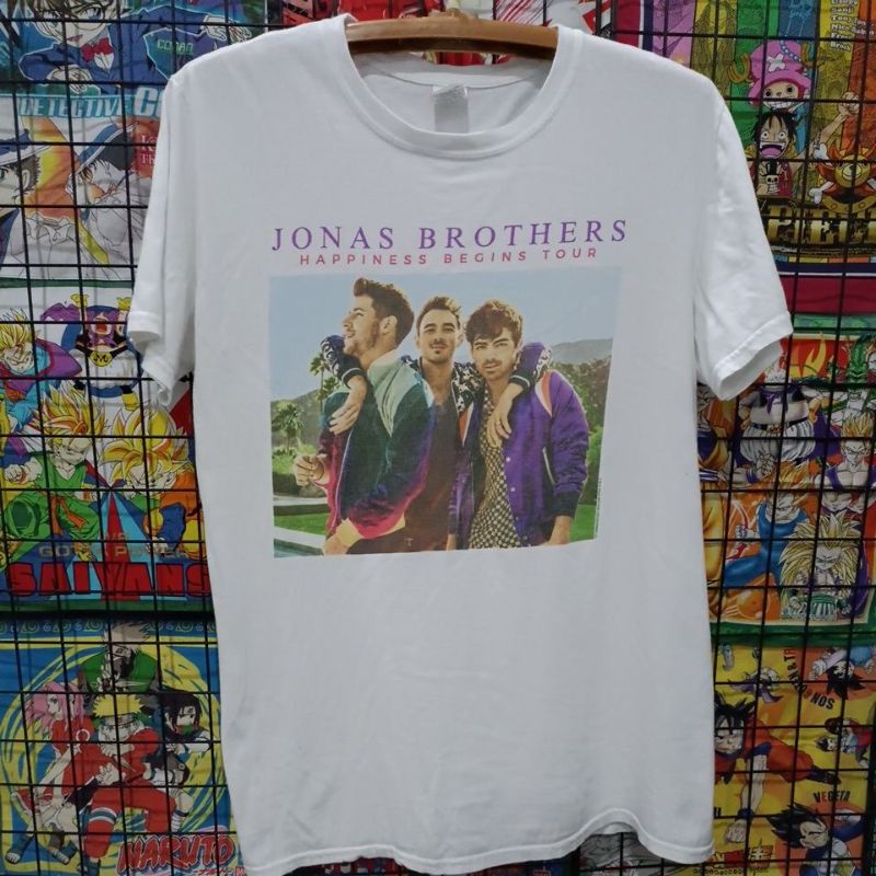 เสื้อยืดมือสอง Usa วง Jonas Brothers Size M.อก20/ยาว27.5