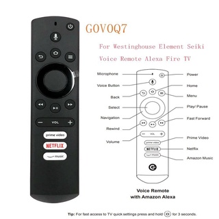 ใหม่ รีโมตคอนโทรล ของแท้ G0V0Q7 Seiki Voice Alec Xie Fire TV 43GSR4100KN/EL4KAMZ4317