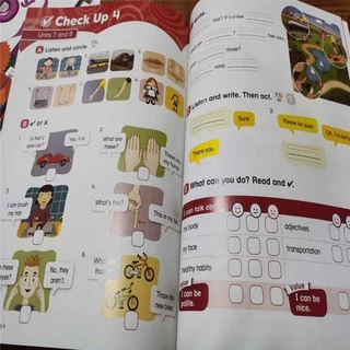 หนังสือเรียนและสมุดงานภาษาอังกฤษสำหรับเด็กและนักเรียนระดับประถมศึกษา—Primary School Student Children's Oxford English Textbook Workbooks Exercise Book “Everybody Up 2th Edition Grade Starter/1/2/3/4/5/6”