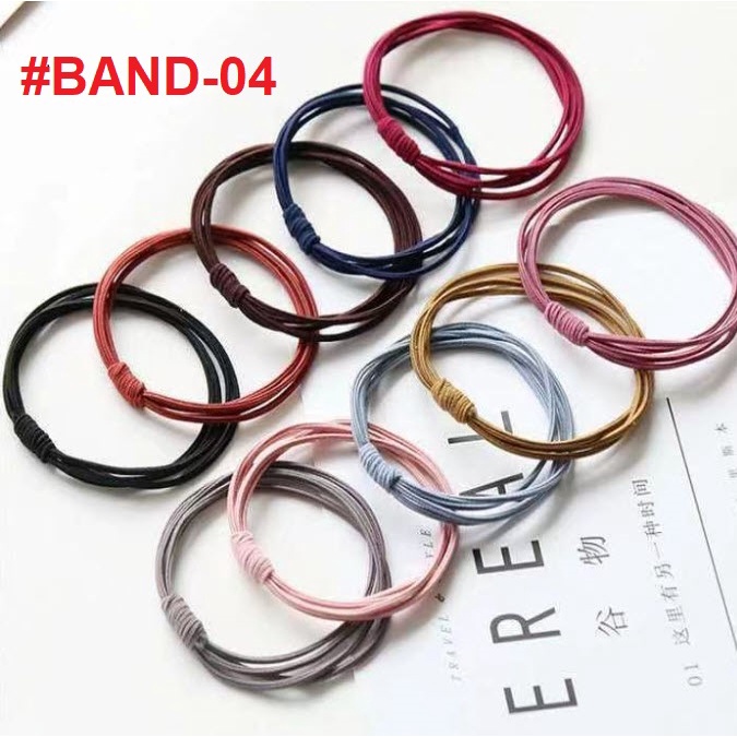 ยางรัดผม #BAND ไฮโซ หรูหรา น่ารัก ยางรัดผมเกาหลี ความยืดหยุ่นสูง ยางมัดผม ยางรัดผมแฟชั่น เกาหลี ญี่ปุ่น