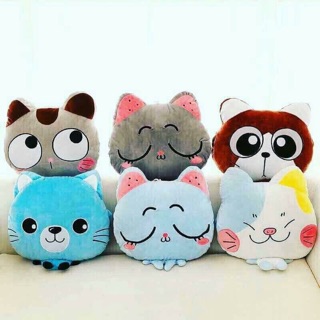 พร้อมส่ง หมอนผ้าห่ม ตุ๊กตาแมว