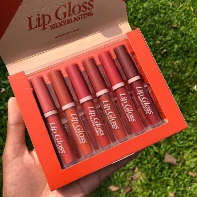 💗💛Hengfang lip gloss 🍓เนื้อแมตติดทน