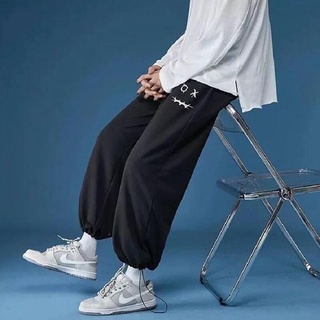 trousers【M-5XL】Korean fashion mens harem pants Loose and comfortable sweatpants College casual pants Tik Tok Tide Brand Harem Pants