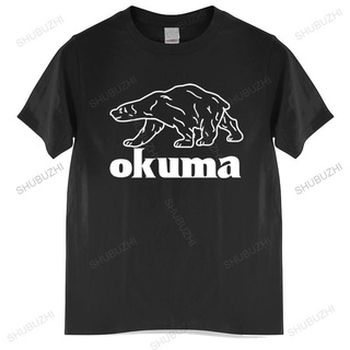 เสื้อยืดผ้าฝ้ายพรีเมี่ยม เสื้อยืดผ้าฝ้าย พิมพ์ลายโลโก้ Okuma Fisher ประสิทธิภาพสูง สีขาว แฟชั่นฤดูร้อน สําหรับผู้ชาย