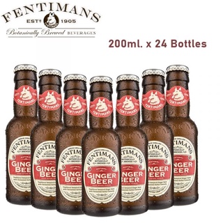 🌟พร้อมส่ง🌟Fentimans Ginger Beer 200 ml. x 24 Bottles เฟนติแมนส์จินเจอร์ เบียร์ 200 ml. 24 ขวด