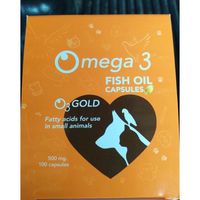 Omega 3 Gold Fish Oil  น้ำมันปลา บำรุงผิวหนัง เส้นขน สุนัข/แมว