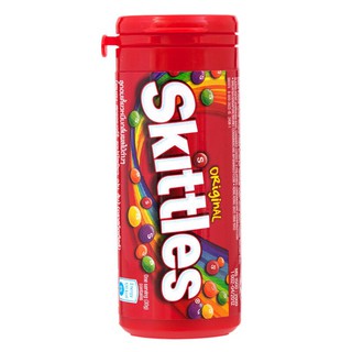 สกิตเติ้ลส์ลูกอมเคี้ยวหนึบกลิ่นผลไม้รวม 30กรัม Skittles Mixed Fruit Flavor Chewy Candy 30g.