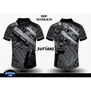 เสื้อโปโลแขนสั้น ลาย TACTICAL GLOCK DESIGN ขนาดใหญ่ XS-6XL A330