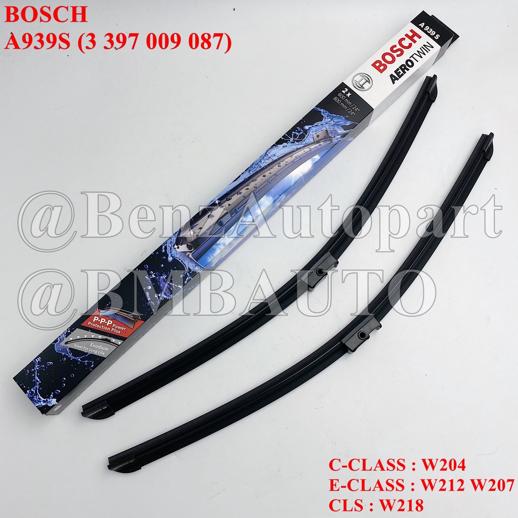 📌ถามก่อนสั่ง📌 BENZ ใบปัดน้ำฝน (คู่ 24นิ้ว) W204 W212 W207 W218 ยี่ห้อ BOSCH A939S A054S A826S | VALE