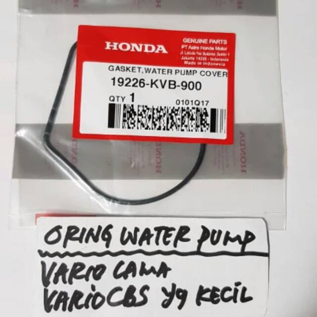 19226-KVB-900 HGP 100% ปะเก็นหรือฝาครอบปั๊มน้ํา vario 110 คาร์บูเรเตอร์ 19226KVB900
