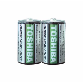 ของแท้ 100% ถ่าน Toshiba Super Heavy Duty ขนาด C 1.5V แพค 2 ก้อน