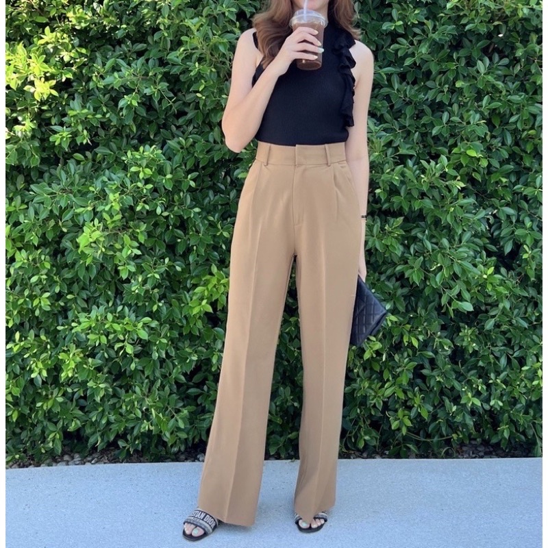 กางเกงขายาวทรงสวยมากพรางหุ่น🤍Sri_brand