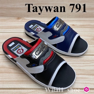 รองเท้าแตะสวม Taywan 791 (40-45) สีแดง/สีกรม