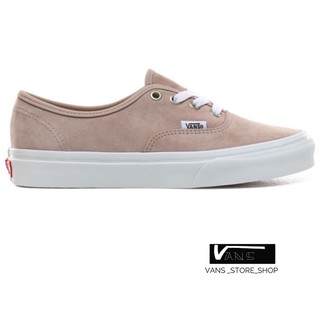 VANS PIG SUEDE AUTHENTIC SHOES SHADOW GRAY TRUE WHITE SNEAKERS สินค้ามีประกันแท้