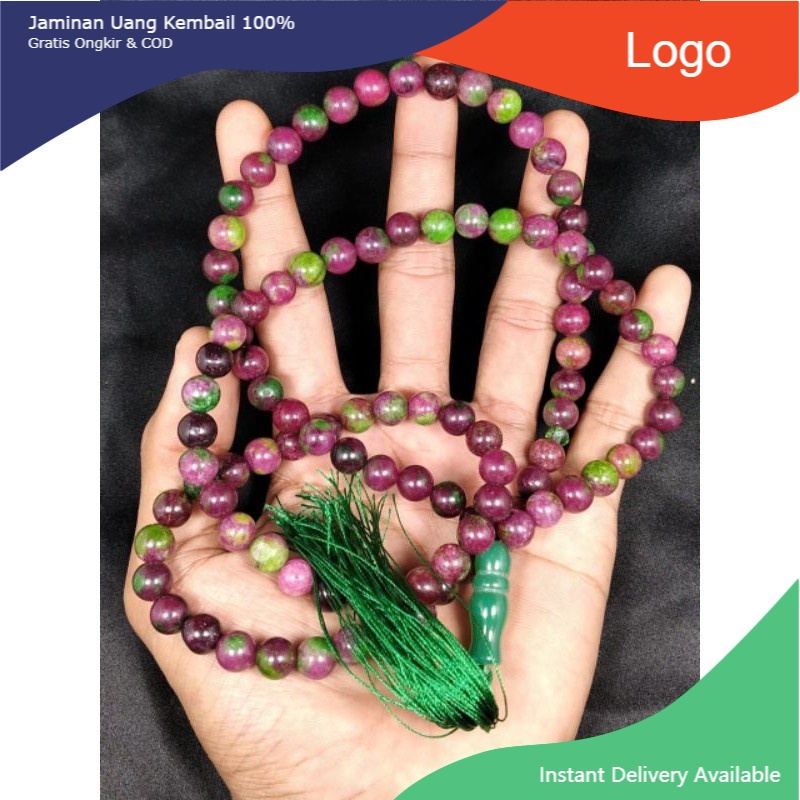 Tanzania ruby tasbih ธรรมชาติดั้งเดิม